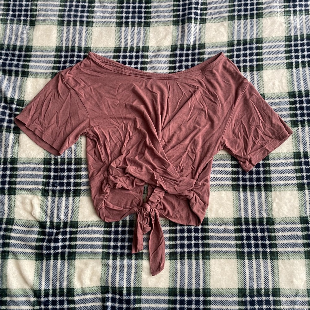 Victoria’s Secret Brown Tied Crop Top